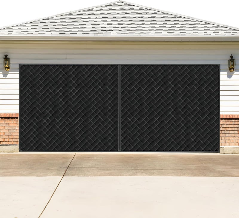 LIAMST Garage Door Screen for Winter，Garage Door Insulation Kit，Magnetic Thermal Insulated Door Curtain, Garage Insulated Door Curtain ， Weatherproof, Windproof, Soundproof(10 * 8Ft) - Image 1